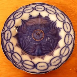 Set of two (2) "Martha Washington" series plates